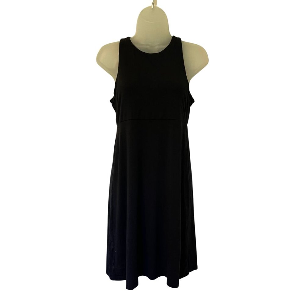 Athleta Black Sleeveless Fit & Flare Dress Size Small
